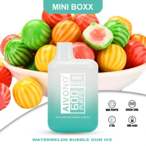 AIVONO Mini Boxx 600 Puffs Одноразовая сетчатая катушка для вейпа Оптовая продажа с фабрики с несколькими вариантами вкусов Никотин 0% 2% 5%8
