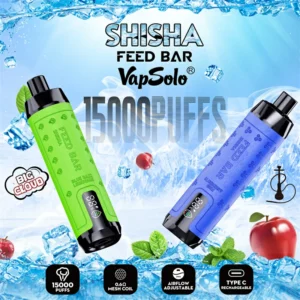 Vapsolo Shisha 15000 Puffs Mesh Coil 0.5% Low Nicotine Disposable Vape High Quality Wholesale Factory Direct Choose from Multiple Flavors