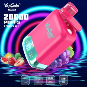 Vapsolo Twins Shisha 20000 Puffs Dual Flavor Design Premium Disposable Vape Wholesale Factory Direct Multiple Flavor Choices Available