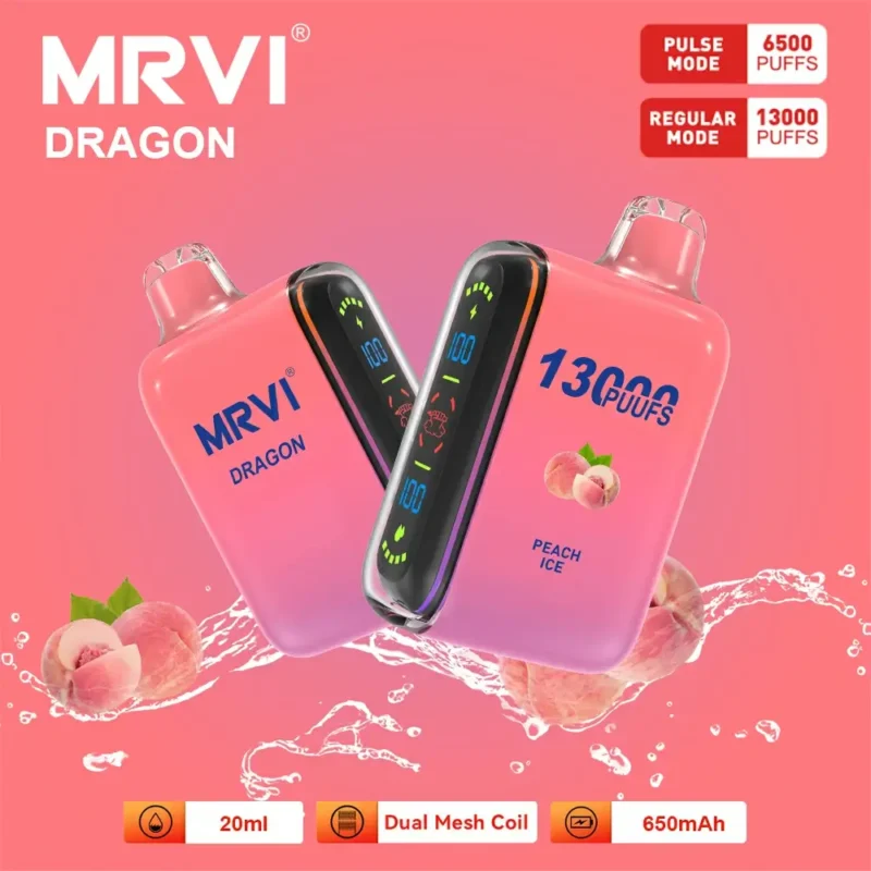 100 Oryginalny Mrvi Dragon 13000 Puffs Vaping 20ml E Płynna Podwójna Siatka Cewka Hurtowa Jednorazowe Vape 4