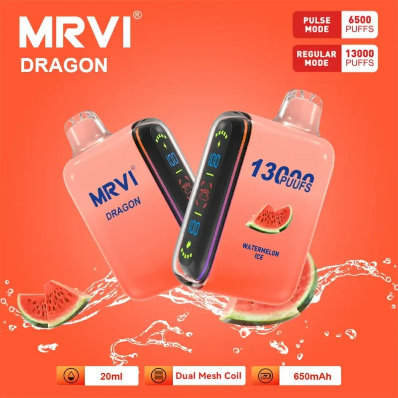 100 Oryginalny Mrvi Dragon 13000 Puffs Vaping 20ml E Płynna Podwójna Siatka Cewka Hurtowa Jednorazowe Vape 7