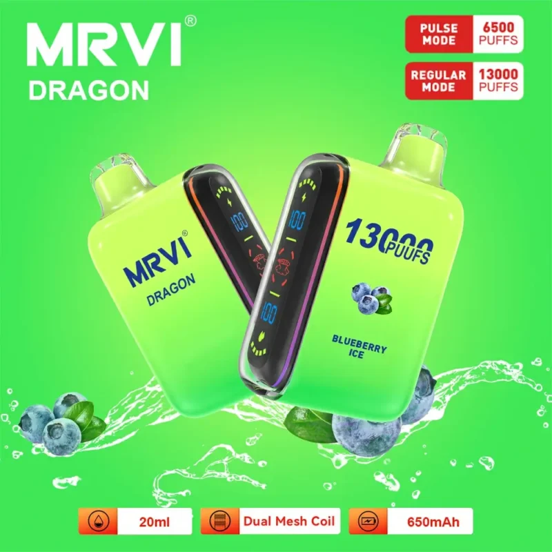 100 Oryginalny Mrvi Dragon 13000 Puffs Vaping 20ml E Płynna Podwójna Siatka Cewka Hurtowa Jednorazowe Vape 9