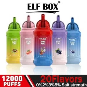 ELF BOX BK 12000 Puffs Mesh Coil Rechargeable Battery Disposable Vape - Original Quality Made in China Wholesale Bulk Orders Flavors Included