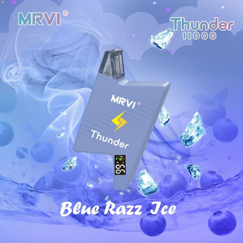 MRVI THUNDER 11000 PUFFS Hurtownie Jednorazowe Vape 2 3 5 Nikotyna 19ml E Płyn Z Wyświetlaczem Mocy 2024 Popularne 8