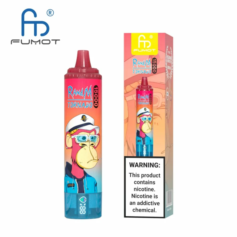 RandM Tornado 15000 Puffs ladattava vape-kynä, vähän nikotiinia sisältävä tukkumyynti 7