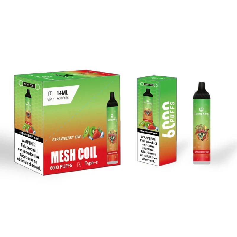 Fresh UZY Bang King 6000 soffi RGB Light Design monouso Vape all'ingrosso con qualità originale e varietà di sapori 0% 2% 3% 5% Nicotina2