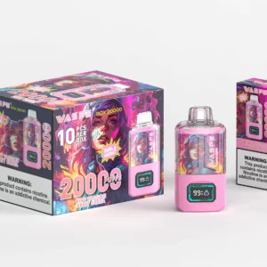 Wholesale WASPE 20000 PUFFS Dual Mesh Box Disposable Vape Pen with Dual Mesh Box and LCD Display Available in 0 2 3 5 Nicotine and 24ml Capaci 3