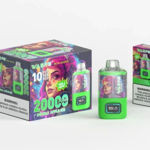 Wholesale WASPE 20000 PUFFS Dual Mesh Box Disposable Vape Pen with Dual Mesh Box and LCD Display Available in 0 2 3 5 Nicotine and 24ml Capaci 4