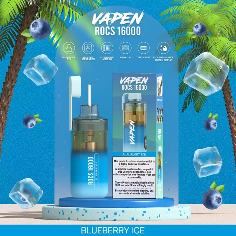 VAPEN ROCS 16000 PUFFS Rechargeable 2 5 Low Nicotine Refillable Oil Buy Bulk Wholesale Disposable Vape China Original Factory Shipping 11