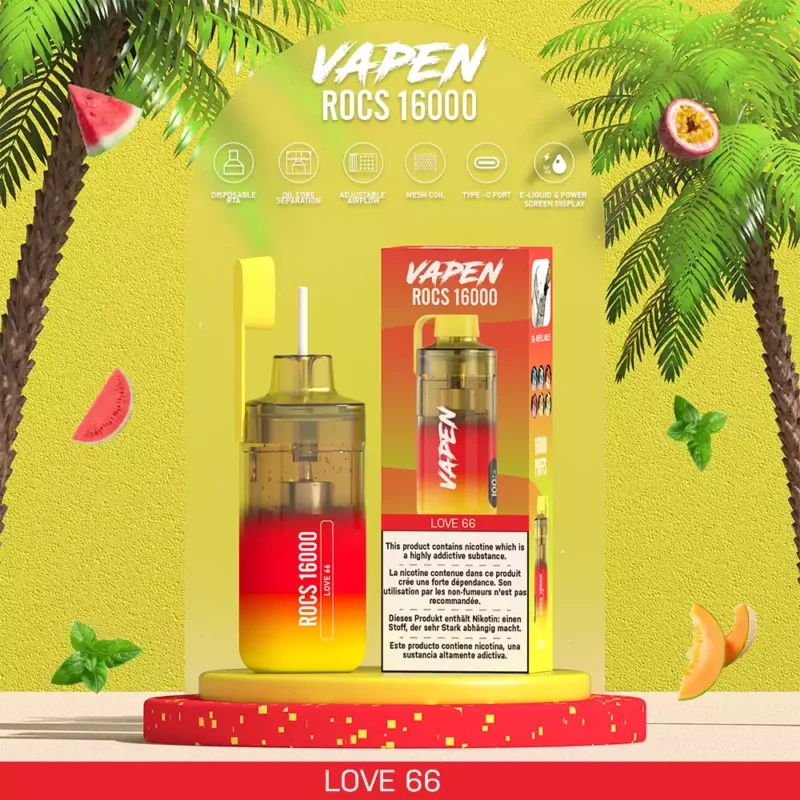 VAPEN ROCS 16000 PUFFS Rechargeable 2 5 Low Nicotine Refillable Oil Buy Bulk Wholesale Disposable Vape China Original Factory Shipping 17
