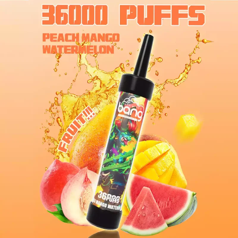 Fresh Bang 36000 Puffs Shisha LED Color Light Jednorázové vapky Nikotin 0% 2% 3% 5% Velkoobchod Originální kvalita K dispozici několik příchutí2