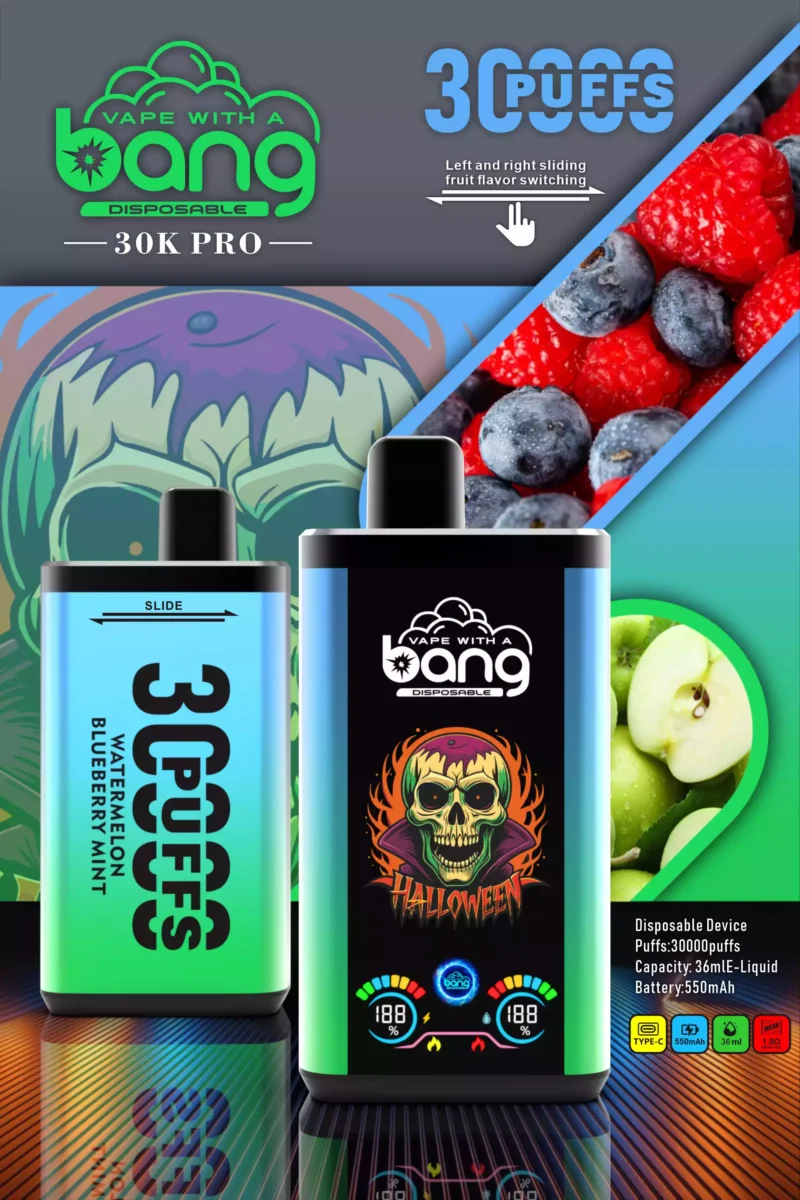 Bang 30000 Puffs 36 мл E Liquid OEM ODL Прямая оптовая продажа с фабрики Одноразовые вейпы с широким выбором вкусов 0 2 3 5 Никотин 4 в масштабе