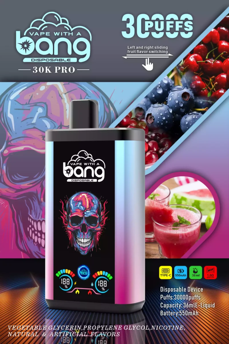 Bang 30000 Puffs 36 мл E Liquid OEM ODL Прямая оптовая продажа с завода одноразовые вейпы с широким выбором вкусов 0% 2% 3% 5% Никотин (9)