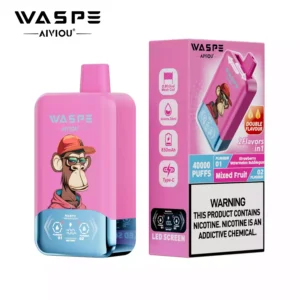 Top Rated WASPE Double Flavor 40000 PUFFS Disposable Vape with LED Display and 36ml E liquid Wholesale Disposable Vape 17