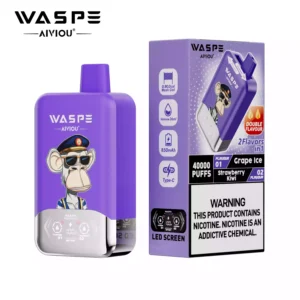 Top Rated WASPE Double Flavor 40000 PUFFS Disposable Vape with LED Display and 36ml E liquid Wholesale Disposable Vape 22