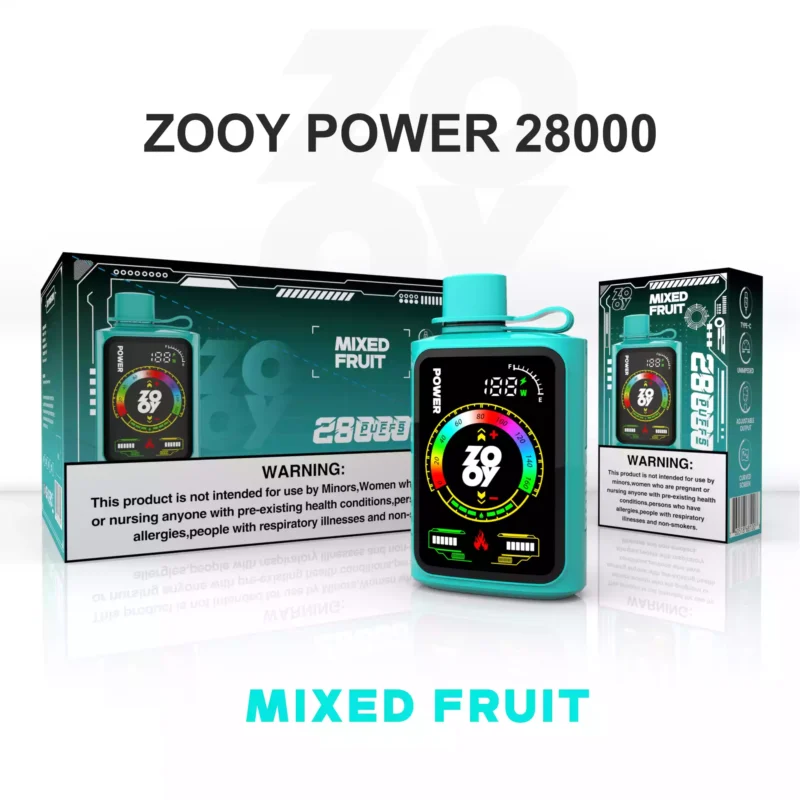 Advanced ZOOY POWER 28000 Puffs Disposable Vape with 650mAh Battery and Dual Mesh Coil for Wholesale Purchase of Disposable Vapes 13