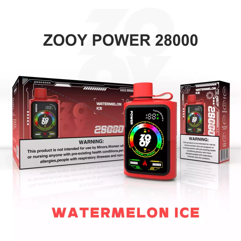 Advanced ZOOY POWER 28000 Puffs Disposable Vape with 650mAh Battery and Dual Mesh Coil for Wholesale Purchase of Disposable Vapes 3