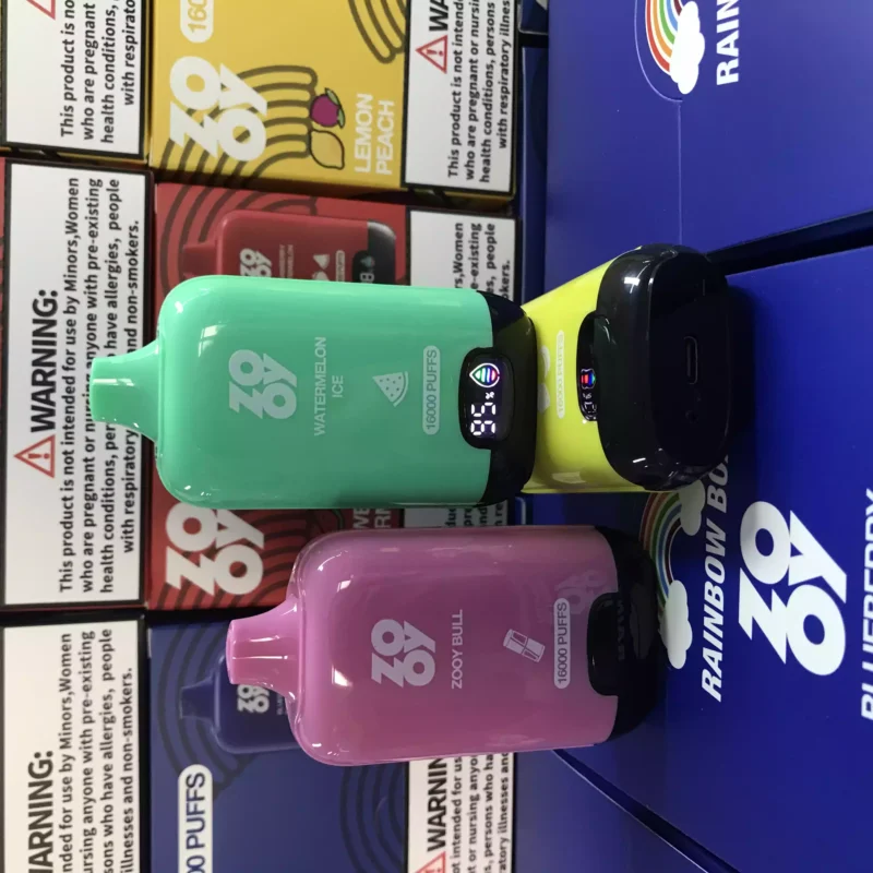 Enjoy Zooy Rainbow 16000 Puffs Of Smooth Vaping With Smart Display 650mAh Battery And Type C Recharge 10 scaled