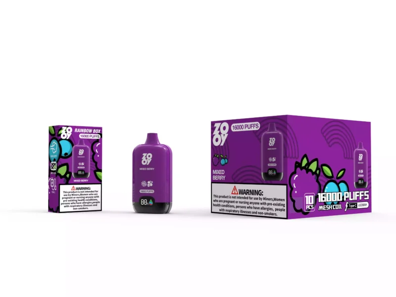 Enjoy Zooy Rainbow 16000 Puffs Of Smooth Vaping With Smart Display 650mAh Battery And Type C Recharge 27 scaled