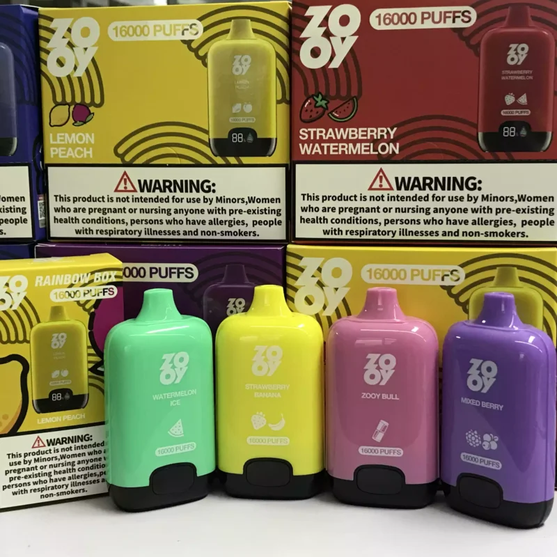 Enjoy Zooy Rainbow 16000 Puffs Of Smooth Vaping With Smart Display 650mAh Battery And Type C Recharge (8)