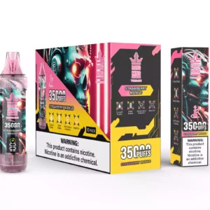 Hot Selling BANG KING 35000 Puff Disposable Vape With Multiple Nicotine Strengths 23ml E Liquid 1000mAh Battery 0.6Ω Resistance Type C Port Direct From Manufacturer 5