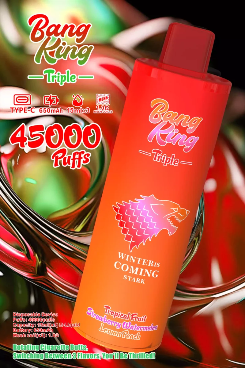 Trending Item BANG KING 45000 Puffs BK45 Disposable Nicotine Device With 0 2 5 Nicotine Rechargeable 650mAh Volume Purchase from Primary Factory 6 scaled
