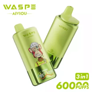 WASPE 3 In 1 60000 Puffs LED Display And Type C Charging Ensure Long Lasting Performance 34