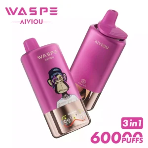 WASPE 3 In 1 60000 Puffs LED Display And Type C Charging Ensure Long Lasting Performance 44