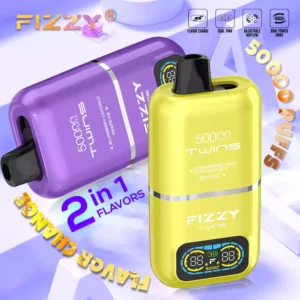 FIZZY Twins 50000 Puffs 50ML di liquido elettronico e 12 aromi con bobina a rete per un piacere di svapo prolungato 2