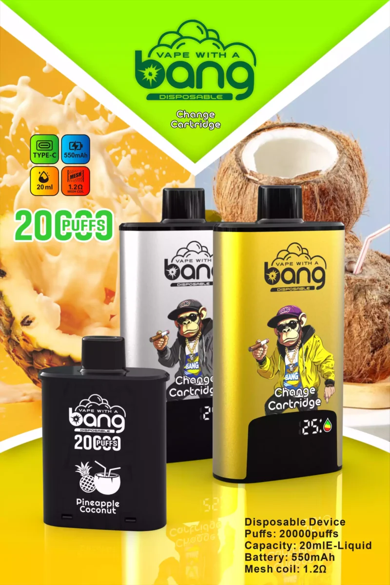 BANG 20000 DSK046 High Capacity B20HD Vape 20ml Juice Type C Charging Port 10 scaled