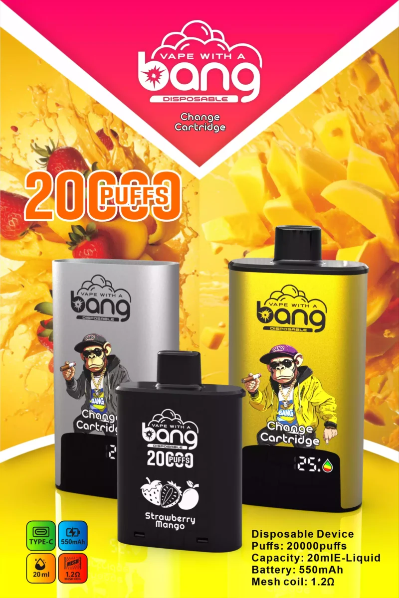 BANG 20000 DSK046 High Capacity B20HD Vape 20ml Juice Type C Charging Port 3 scaled