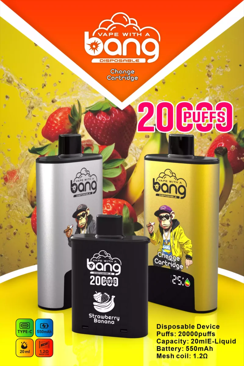 BANG 20000 DSK046 High Capacity B20HD Vape 20ml Juice Type C Charging Port 4 scaled