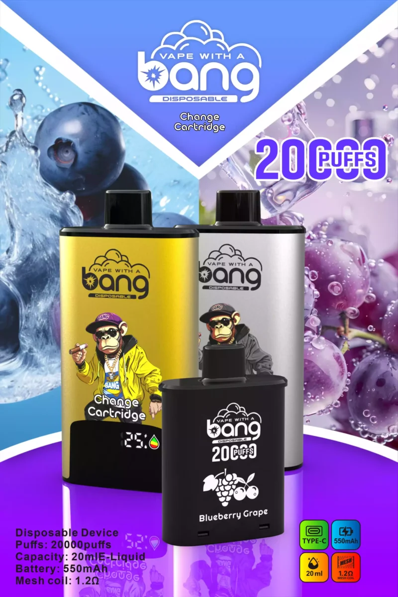BANG 20000 DSK046 High Capacity B20HD Vape 20ml Juice Type C Charging Port 9 scaled